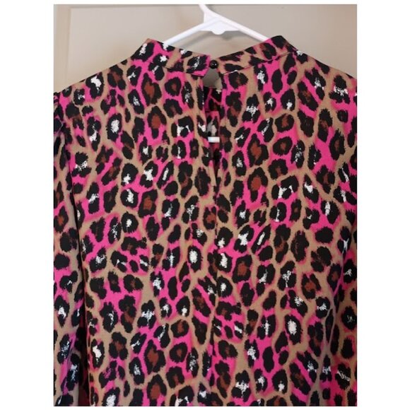 Leopard Print Blouse (NWOT) - Picture 4 of 6